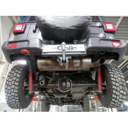 J008A GALIA Полностью оцинкованный фаркоп на Jeep Wrangler JK 2007-2018, JL 2018-. Подрозетник убирается за бампер. Тип шара: A. Установка без снятия и выреза бам