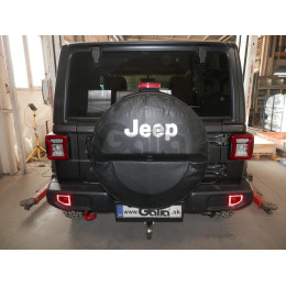 J008A GALIA Полностью оцинкованный фаркоп на Jeep Wrangler JK 2007-2018, JL 2018-. Подрозетник убирается за бампер. Тип шара: A. Установка без снятия и выреза бам