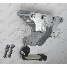 J008A GALIA Полностью оцинкованный фаркоп на Jeep Wrangler JK 2007-2018, JL 2018-. Подрозетник убирается за бампер. Тип шара: A. Установка без снятия и выреза бам