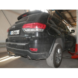 J010A GALIA Полностью оцинкованный фаркоп на Jeep Grand Cherokee WK2 2010-2021. Тип шара: A. Установка без выреза бампера. Нагрузки: 3500/175 кг, масса фаркопа 16,62 кг