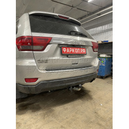 J010A GALIA Полностью оцинкованный фаркоп на Jeep Grand Cherokee WK2 2010-2021. Тип шара: A. Установка без выреза бампера. Нагрузки: 3500/175 кг, масса фаркопа 16,62 кг