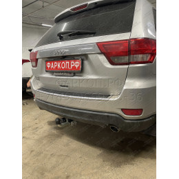 J010A GALIA Полностью оцинкованный фаркоп на Jeep Grand Cherokee WK2 2010-2021. Тип шара: A. Установка без выреза бампера. Нагрузки: 3500/175 кг, масса фаркопа 16,62 кг