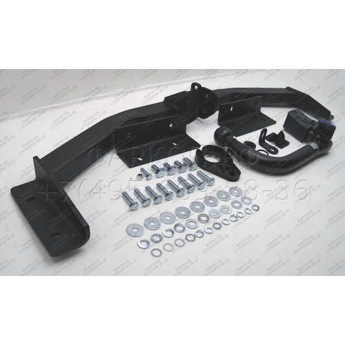 K-029 STEINHOF Фаркоп на Kia Sportage 2010-2015 без снятия и подрезки бампера. Тип шара: AV (вертикальное быстросъемное крепление шара на ключе). Нагрузки: 2000/80 кг, масса фаркопа 20,3 кг (без электрики в комплекте)