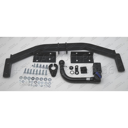 K-029 STEINHOF Фаркоп на Kia Sportage 2010-2015 без снятия и подрезки бампера. Тип шара: AV (вертикальное быстросъемное крепление шара на ключе). Нагрузки: 2000/80 кг, масса фаркопа 20,3 кг (без электрики в комплекте)