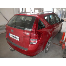 K030A GALIA Полностью оцинкованный фаркоп на Kia Ceed универсал 2006-2012. Тип шара: A. Невидимый вырез бампера. Нагрузки: 1500/75 кг, масса фаркопа 16,82 кг