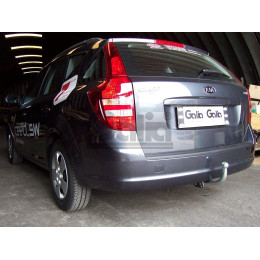 K030A GALIA Полностью оцинкованный фаркоп на Kia Ceed универсал 2006-2012. Тип шара: A. Невидимый вырез бампера. Нагрузки: 1500/75 кг, масса фаркопа 16,82 кг