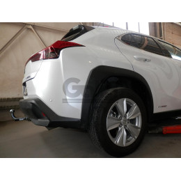 L026C GALIA Полностью оцинкованный фаркоп на Lexus UX 2018-. Подрозетник убирается за бампер. Тип шара: C (горизонтальный съемный). Невидимый вырез бамп