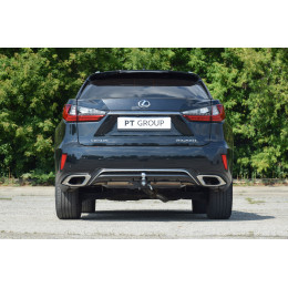 LRX-15-991122.00 PT GROUP Фаркоп на Lexus RX, кроме Long, в т.ч. F Sport 2015-2019 без подрезки бампера. Тип шара: E (легкосъемный шар под квадрат). Нагрузки: 2500/120 кг, мас