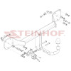 M-184 STEINHOF Фаркоп на Mercedes EQA H243 (также AMG Package) 02/2021-. Требуется подрезка бампера. Тип шара: A. Нагрузки: 1800/85 кг (без электрики в комплекте)