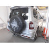 M082C GALIA Полностью оцинкованный фаркоп на Mitsubishi Pajero IV 2007-2020 (без подрезки бампера), Mitsubishi Pajero III 2000-2007 3/5 дверей V7 (невидимый вырез бампера). Тип шара: C (горизонтальный съемный). Нагрузки: 3500/135 кг, масса фаркопа 22,77 к