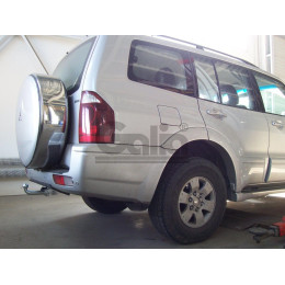 M082C GALIA Полностью оцинкованный фаркоп на Mitsubishi Pajero IV 2007-2020 (без подрезки бампера), Mitsubishi Pajero III 2000-2007 3/5 дверей V7 (невидимый вырез бампера). Тип 