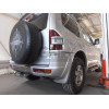 M082C GALIA Полностью оцинкованный фаркоп на Mitsubishi Pajero IV 2007-2020 (без подрезки бампера), Mitsubishi Pajero III 2000-2007 3/5 дверей V7 (невидимый вырез бампера). Тип шара: C (горизонтальный съемный). Нагрузки: 3500/135 кг, масса фаркопа 22,77 к
