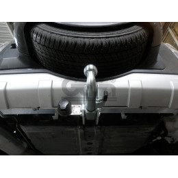 M082C GALIA Полностью оцинкованный фаркоп на Mitsubishi Pajero IV 2007-2020 (без подрезки бампера), Mitsubishi Pajero III 2000-2007 3/5 дверей V7 (невидимый вырез бампера). Тип 