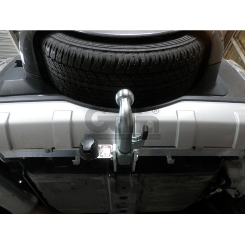 M082C GALIA Полностью оцинкованный фаркоп на Mitsubishi Pajero IV 2007-2020 (без подрезки бампера), Mitsubishi Pajero III 2000-2007 3/5 дверей V7 (невидимый вырез бампера). Тип шара: C (горизонтальный съемный). Нагрузки: 3500/135 кг, масса фаркопа 22,77 к