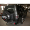 M082C GALIA Полностью оцинкованный фаркоп на Mitsubishi Pajero IV 2007-2020 (без подрезки бампера), Mitsubishi Pajero III 2000-2007 3/5 дверей V7 (невидимый вырез бампера). Тип шара: C (горизонтальный съемный). Нагрузки: 3500/135 кг, масса фаркопа 22,77 к