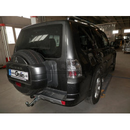 M082C GALIA Полностью оцинкованный фаркоп на Mitsubishi Pajero IV 2007-2020 (без подрезки бампера), Mitsubishi Pajero III 2000-2007 3/5 дверей V7 (невидимый вырез бампера). Тип 