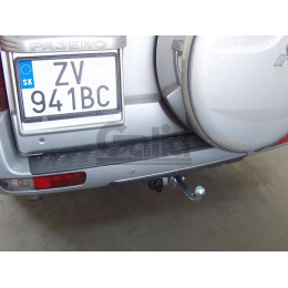 M082C GALIA Полностью оцинкованный фаркоп на Mitsubishi Pajero IV 2007-2020 (без подрезки бампера), Mitsubishi Pajero III 2000-2007 3/5 дверей V7 (невидимый вырез бампера). Тип 