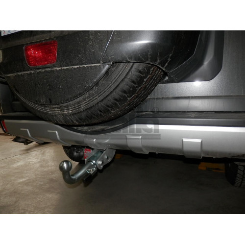 M082C GALIA Полностью оцинкованный фаркоп на Mitsubishi Pajero IV 2007-2020 (без подрезки бампера), Mitsubishi Pajero III 2000-2007 3/5 дверей V7 (невидимый вырез бампера). Тип шара: C (горизонтальный съемный). Нагрузки: 3500/135 кг, масса фаркопа 22,77 к