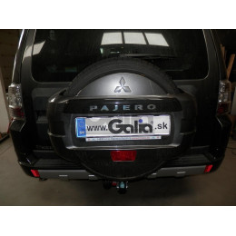 M082C GALIA Полностью оцинкованный фаркоп на Mitsubishi Pajero IV 2007-2020 (без подрезки бампера), Mitsubishi Pajero III 2000-2007 3/5 дверей V7 (невидимый вырез бампера). Тип 
