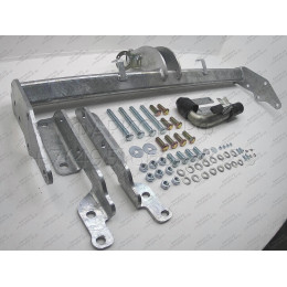 M082C GALIA Полностью оцинкованный фаркоп на Mitsubishi Pajero IV 2007-2020 (без подрезки бампера), Mitsubishi Pajero III 2000-2007 3/5 дверей V7 (невидимый вырез бампера). Тип 