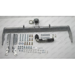 M082C GALIA Полностью оцинкованный фаркоп на Mitsubishi Pajero IV 2007-2020 (без подрезки бампера), Mitsubishi Pajero III 2000-2007 3/5 дверей V7 (невидимый вырез бампера). Тип 