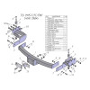 M115-F Лидер-плюс ТСУ для Mitsubishi Pajero Sport 2 2008-2016, Mitsubishi Pajero Sport 3 дорестайлинг 2016-2021 без снятия и выреза бампера. Тип шара: F. Нагрузки: 2000/100 кг, масса фаркопа 19,6 кг (без электрики в комплекте)