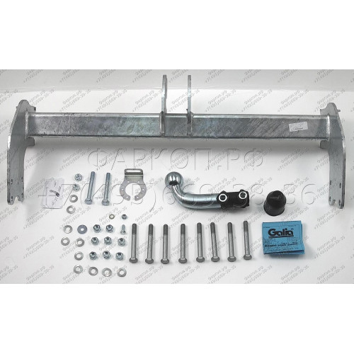 M119A GALIA Полностью оцинкованный фаркоп на Mercedes Sprinter 2006-, Volkswagen Crafter 2006-2017 платформа, только модели с грузоподъемностью с 4,6 до 5 тонн. Тип шара: A. Без выреза бампера. Нагрузки: 3500/150 кг, масса фаркопа 19,21 кг