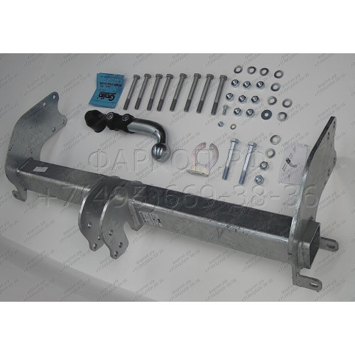 M119A GALIA Полностью оцинкованный фаркоп на Mercedes Sprinter 2006-, Volkswagen Crafter 2006-2017 платформа, только модели с грузоподъемностью с 4,6 до 5 тонн. Тип шара: A. Без выреза бампера. Нагрузки: 3500/150 кг, масса фаркопа 19,21 кг
