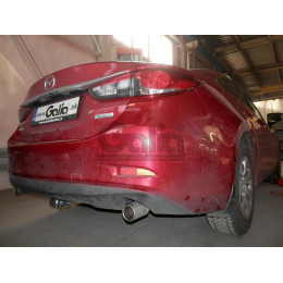 M140A GALIA Полностью оцинкованный фаркоп на Mazda 6 седан/универсал 2012-2022. Тип шара: A. Невидимый вырез бампера. Нагрузки: 2000/80 кг, масса фаркопа 17,22 к