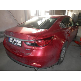 M140A GALIA Полностью оцинкованный фаркоп на Mazda 6 седан/универсал 2012-2022. Тип шара: A. Невидимый вырез бампера. Нагрузки: 2000/80 кг, масса фаркопа 17,22 к