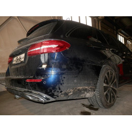 M151V GALIA Полностью оцинкованный фаркоп на Mercedes E-Class w213/s213 седан/универсал 2016-2023. Подрозетник убирается за бампер. Тип шара: AV (вертикальное быс