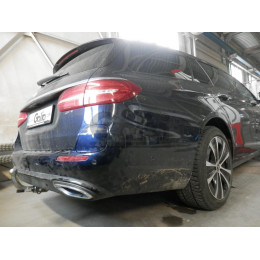 M151V GALIA Полностью оцинкованный фаркоп на Mercedes E-Class w213/s213 седан/универсал 2016-2023. Подрозетник убирается за бампер. Тип шара: AV (вертикальное быс