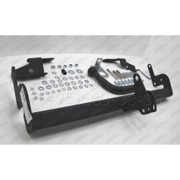 MI 22 AVTOS Фаркоп на Mitsubishi Lancer IX седан 2003-2007. Необходима подрезка бампера. Тип шара: A. Нагрузки: 1000/75 кг, масса фаркопа 15 кг (без электрики в компле