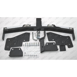 MPJ-99-991124.00 PT GROUP Фаркоп с нержавеющей накладкой на Mitsubishi Pajero III 2000-2008, IV 2008-2020 без подрезки бампера. Тип шара: E (легкосъемный шар под квадрат). На