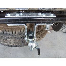 N041C GALIA Полностью оцинкованный фаркоп на Nissan Pathfinder R51 2004-2014. Подрозетник убирается за бампер. Тип шара: C (горизонтальный съемный). Невидимый в