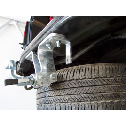 N041C GALIA Полностью оцинкованный фаркоп на Nissan Pathfinder R51 2004-2014. Подрозетник убирается за бампер. Тип шара: C (горизонтальный съемный). Невидимый в