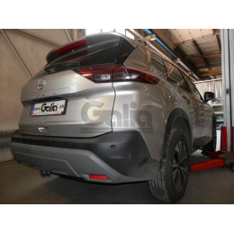 N061C GALIA Полностью оцинкованный фаркоп на Nissan X-Trail T33 2022-, Nissan Rogue T33 2021-. Подрозетник убирается за бампер. Тип шара: C (горизонтальный съемный). Не