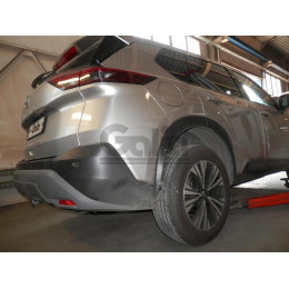 N061C GALIA Полностью оцинкованный фаркоп на Nissan X-Trail T33 2022-, Nissan Rogue T33 2021-. Подрозетник убирается за бампер. Тип шара: C (горизонтальный съемный). Не