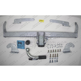 N061C GALIA Полностью оцинкованный фаркоп на Nissan X-Trail T33 2022-, Nissan Rogue T33 2021-. Подрозетник убирается за бампер. Тип шара: C (горизонтальный съемный). Не