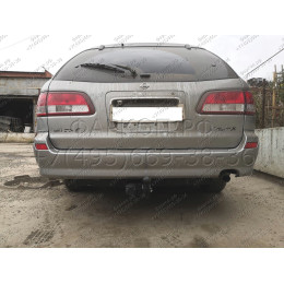 H.N23.A HALTY Фаркоп на Nissan Avenir 2WD/4WD 1998-2005 без подрезки бампера. Тип шара: A. Нагрузки: 750/75 кг, масса фаркопа 12,7 кг