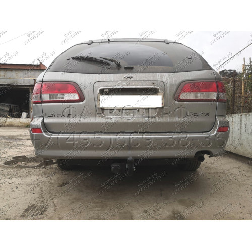 H.N23.A HALTY Фаркоп на Nissan Avenir 2WD/4WD 1998-2005 без подрезки бампера. Тип шара: A. Нагрузки: 750/75 кг, масса фаркопа 12,7 кг