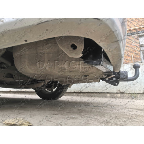 H.N23.A HALTY Фаркоп на Nissan Avenir 2WD/4WD 1998-2005 без подрезки бампера. Тип шара: A. Нагрузки: 750/75 кг, масса фаркопа 12,7 кг