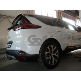 R096C GALIA Полностью оцинкованный фаркоп на Renault Espace 2015-2022. Подрозетник убирается за бампер. Тип шара: C (горизонтальный съемный). Установка без в