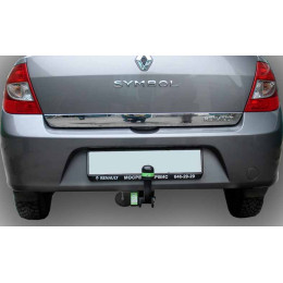 R109-A Лидер-плюс ТСУ для Renault Symbol седан 2008-2012 без снятия и выреза бампера. Нагрузки: 1200/75 кг, масса фаркопа 14,1 кг (без электрики в комплекте)