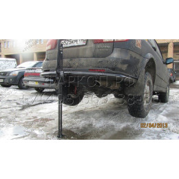 FA 0580-E Бизон Фаркоп на SsangYong Kyron 2005-2016 (с подрезкой бампера). Тип шара: E (легкосъемный шар под квадрат). Нагрузки: 3500/120 кг. Не комплектуется элек