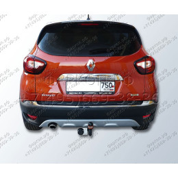 RN 14 AVTOS Фаркоп на Renault Kaptur 2016-2022 без выреза в бампере. Тип шара: A. Нагрузки: 1200/75 кг, масса фаркопа 14,5 кг (без электрики в комплекте)