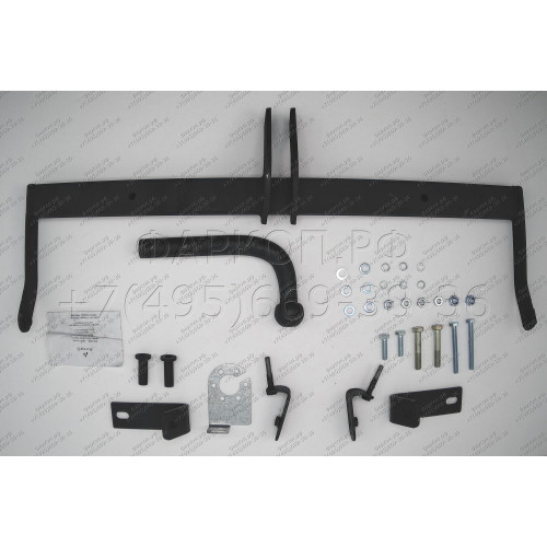 RN 05 AVTOS Фаркоп на Renault Kangoo 1998-2010, Nissan Kubistar 2003-2009 без подрезки бампера. Тип шара: A. Нагрузки: 1250/75 кг, масса фаркопа 16,5 кг (без электрики в комплекте)