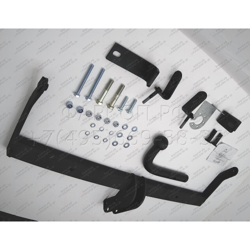 RN 05 AVTOS Фаркоп на Renault Kangoo 1998-2010, Nissan Kubistar 2003-2009 без подрезки бампера. Тип шара: A. Нагрузки: 1250/75 кг, масса фаркопа 16,5 кг (без электрики в комплекте)
