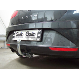 S074C GALIA Полностью оцинкованный фаркоп на SEAT Altea 2004-2015, SEAT Leon 2005-2013. Тип шара: C (горизонтальный съемный). Подрезка бампера. Нагрузки: 1600/75 кг, мас