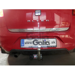 S074C GALIA Полностью оцинкованный фаркоп на SEAT Altea 2004-2015, SEAT Leon 2005-2013. Тип шара: C (горизонтальный съемный). Подрезка бампера. Нагрузки: 1600/75 кг, мас